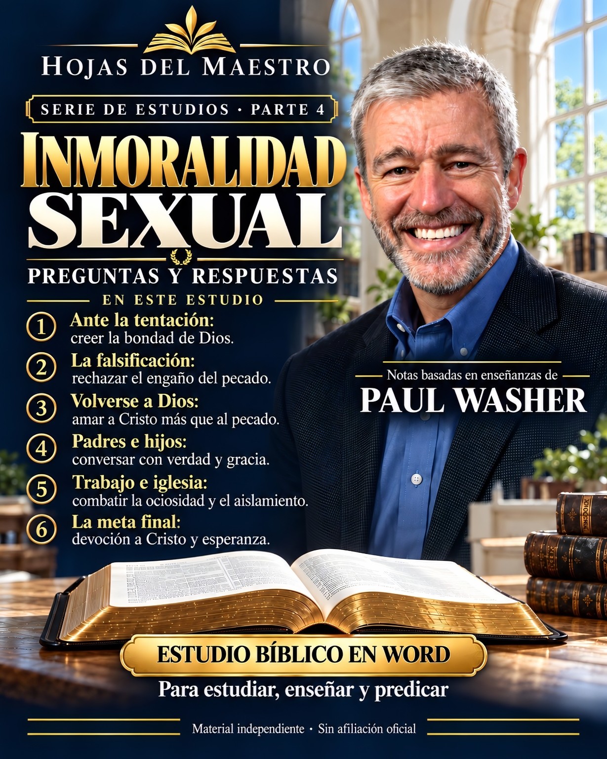 Parte 4. Inmoralidad sexual · Preguntas y respuestas. Estudio en Word editable.