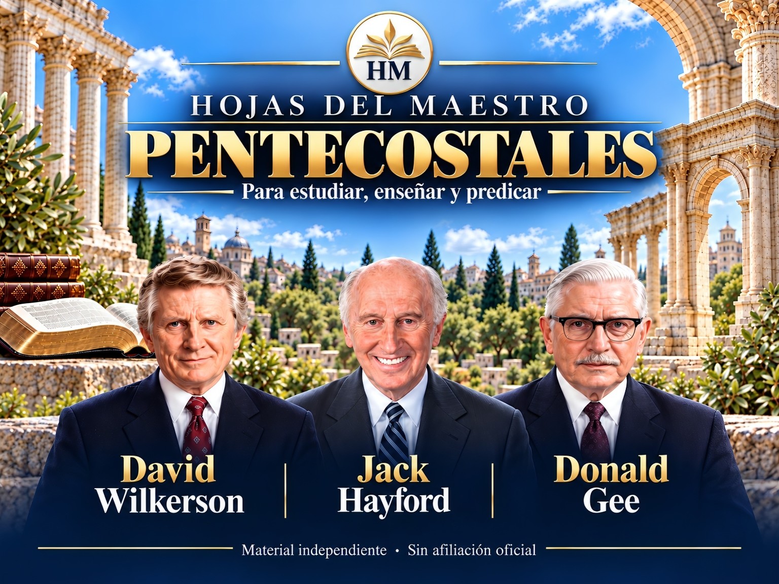 Pentecostales: David Wilkerson, Jack Hayford y Donald Gee.