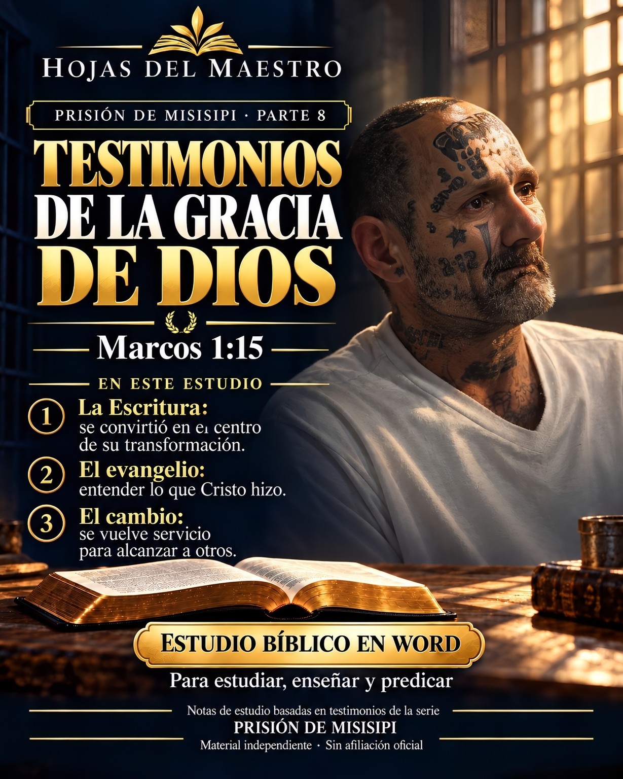 Parte 8. Testimonios de la gracia de Dios. Estudio en Word editable.