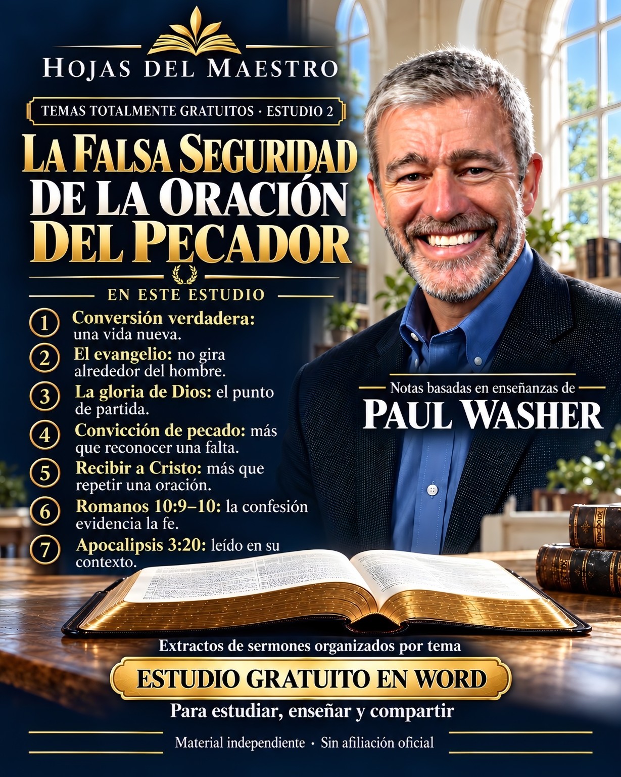 La falsa seguridad de la oración del pecador · Estudio gratuito